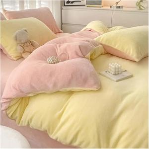 NNJFEJFJGMGRU Комплект постельного белья зимний утепленный бархатный молочный