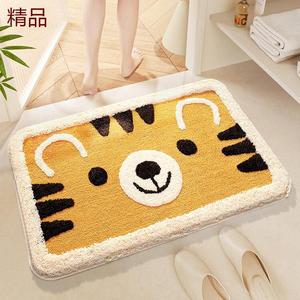 Dajiang Ковер для ванной 40х60 см и 50х80 см, антискользящий, с дизайном Haha Tiger, 2 шт в наборе