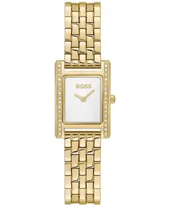 Женские часы Lucy Precious Quartz Basic Mini Ionic Plated тонкий золотой стальной корпус, 18.50 мм Hugo Boss