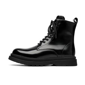 YEDANI Черные короткие ботинки Martin мужские однослойные, цвет Black Single Layer Shoes