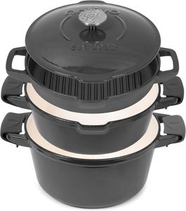 Набор кастрюль NATIVO складывающихся друг на друга, 5 шт, темно-серый