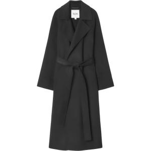 Пальто COS Double-Sided With Wool Blend Belt, черный