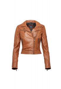Кожаная куртка H.I.S, коньячный