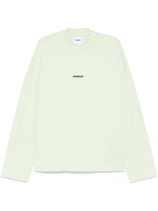 Bonsai футболка с длинными рукавами и логотипом, зеленый