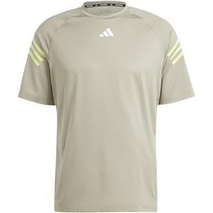 Футболка с тремя полосками и значками для тренировок Adidas, мультиколор