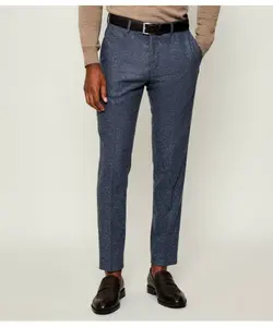 Шерстяные брюки-чинос Slim fit Tiger Of Sweden, синий