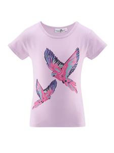 Футболка happy girls by Eisend, фиолетовый