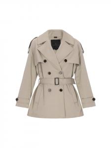 DreiMaster Женское пальто оливкового цвета