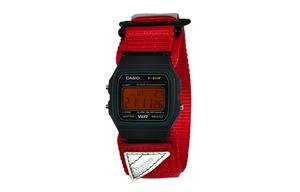 CASIO Мужские часы Retrofit Series с кварцевым механизмом и нейлоновым ремешком, черный циферблат