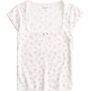 Футболка Regular женская Hollister, айвори