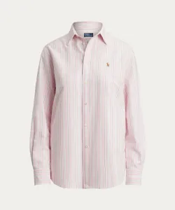 Классическая хлопковая рубашка Оксфорд Polo Ralph Lauren, цвет 999 Multicolor