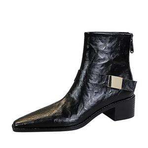 Bamiti Как по ровной земле ботинки на щиколотку 4 см женские - тёмно-коричневые, на флисовой подкладке, цвет Dark Brown, Fleece-Lined