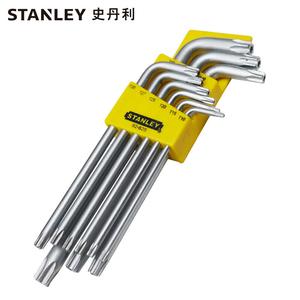 STANLEY Набор из 9 предметов: длинный L-образный гаечный ключ в форме цветка со средним отверстием TT10-TT50, внутренний шестигранник в форме цветка сливы 92-625-23
