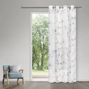 Занавеска Xenia с люверсами, 1 шт., комплект люверсной шторы Xenia Gerster, Rosé, rot, weiß