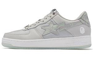 STA Стильные женские кеды для скейтбординга с низким верхом, серые/зеленые A Bathing Ape
