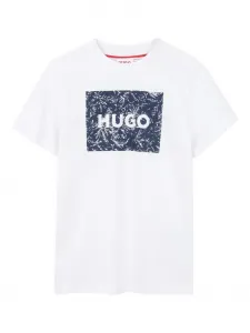 Футболка с графичным принтом Hugo Kids, белый
