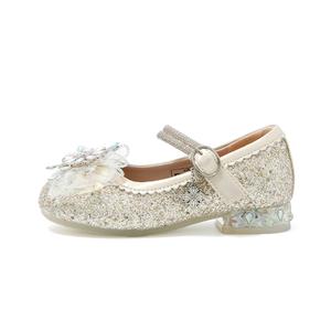 Детские кожаные туфли серии Frozen Series с противоскользящей подошвой, амортизирующие и износостойкие. Disney, бежевый