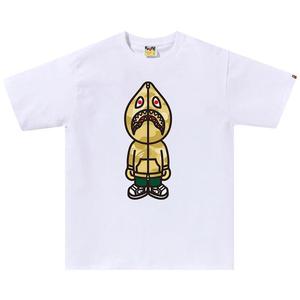 Футболка BAPE Color Camo Classic Milo Shark Tee 'White/Yellow'