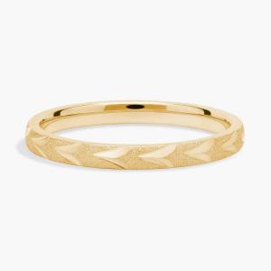 Кольцо Swiss Cut, составное, из 18-каратного желтого золота (2 мм) Blue Nile