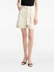 Шорты с поясом Guess Usa, бежевый