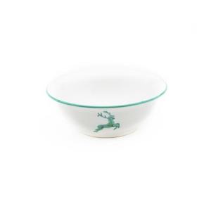 Салатница «Зеленый олень» d: 20 см/0,5 л Gmundner Keramik, белый/зеленый