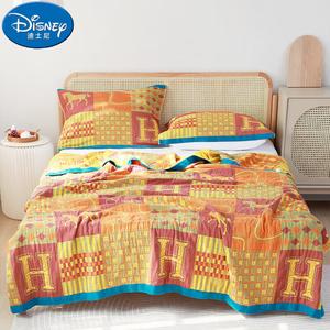 Disney Хлопковое одеяло из марли 150х200 см, дизайн Journey Horse Retro Yellow