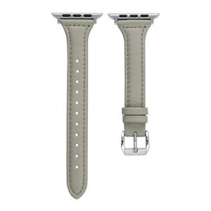 IBOANN Часы Strap Apple Compatibility Genuine Leather Material 257mm, Gray