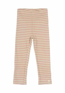 Леггинсы STRIPED Petit Piao, цвет Bright Rose Dark Off White
