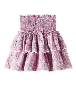 Юбка из хлопкового муслина с цветочным принтом Мелина The New Society, Peony Hibiscus Print