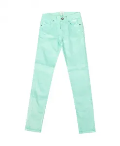 Блестящие эластичные узкие брюки для женщин La Martina, зеленый