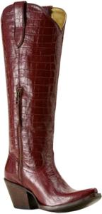 Женские сапоги ARIAT Casanova, Luxe Dubonnet Croc Print