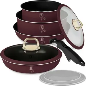 Набор посуды BH-8254, титановое покрытие, 9 предметов, Bordau Berlinger Haus