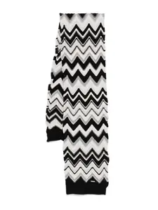 Шарф с узором шеврон Missoni Kids, черный