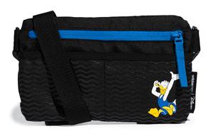 Полиэстеровая наплечная сумка, Кроссбоди обычная унисекс черная Adidas Neo