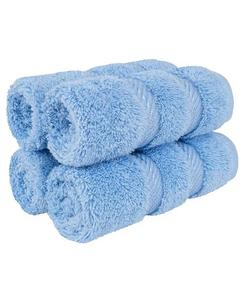 Набор полотенец American Soft Linen Edison из 100% турецкого хлопка, 4 шт, голубой