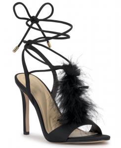 Женские сандалии Jenzin Feather на шнуровке и шпильке Jessica Simpson, Black