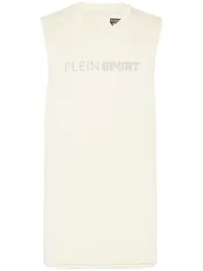 Светоотражающий топ без рукавов Plein Sport, серый