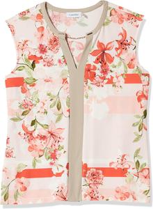 Женский топ без рукавов Calvin Klein с цепочкой, Porcelain Rose Combo