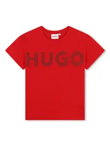 Футболка с логотипом HUGO KIDS, красный