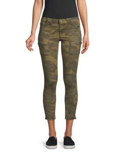 Узкие брюки карго с камуфляжным принтом Joie, цвет Green Camouflage