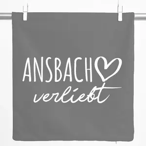 Декоративная наволочка Huuraa, подарок Влюбленный Ансбах, 40x40 см, серый стальной хлопок, украшение Ансбах Hellweg Druckerei