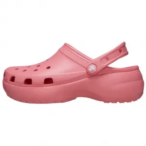Crocs Классические женские туфли-сабо на платформе, розовые