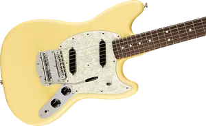 2022 Fender American Performer Mustang с накладкой из розового дерева, цвет Vintage White