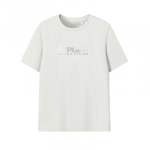 FILA Футболка белая мужская Steam Gray