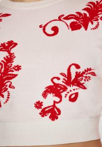 Джемпер myMo CO-BRANDED WITH EBEEZA, Wollweiss Rot/White