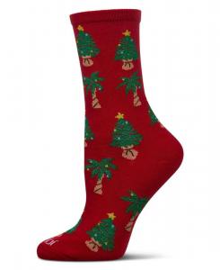 Женские носки Tree Paradise Holiday Crew Socks MeMoi, Red