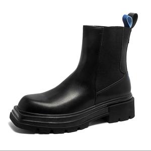 FAPAI Короткие мужские ботинки челси, черные