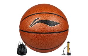 LINING Баскетбольный мяч PU коричневый размер 5 тренировочный унисекс