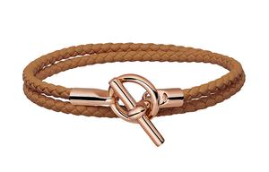 Браслеты из телячьей кожи унисекс brown HERMES