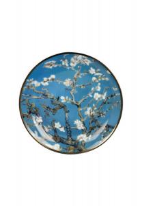 Мини-тарелка Винсент Ван Гог - Миндальное дерево синее Goebel